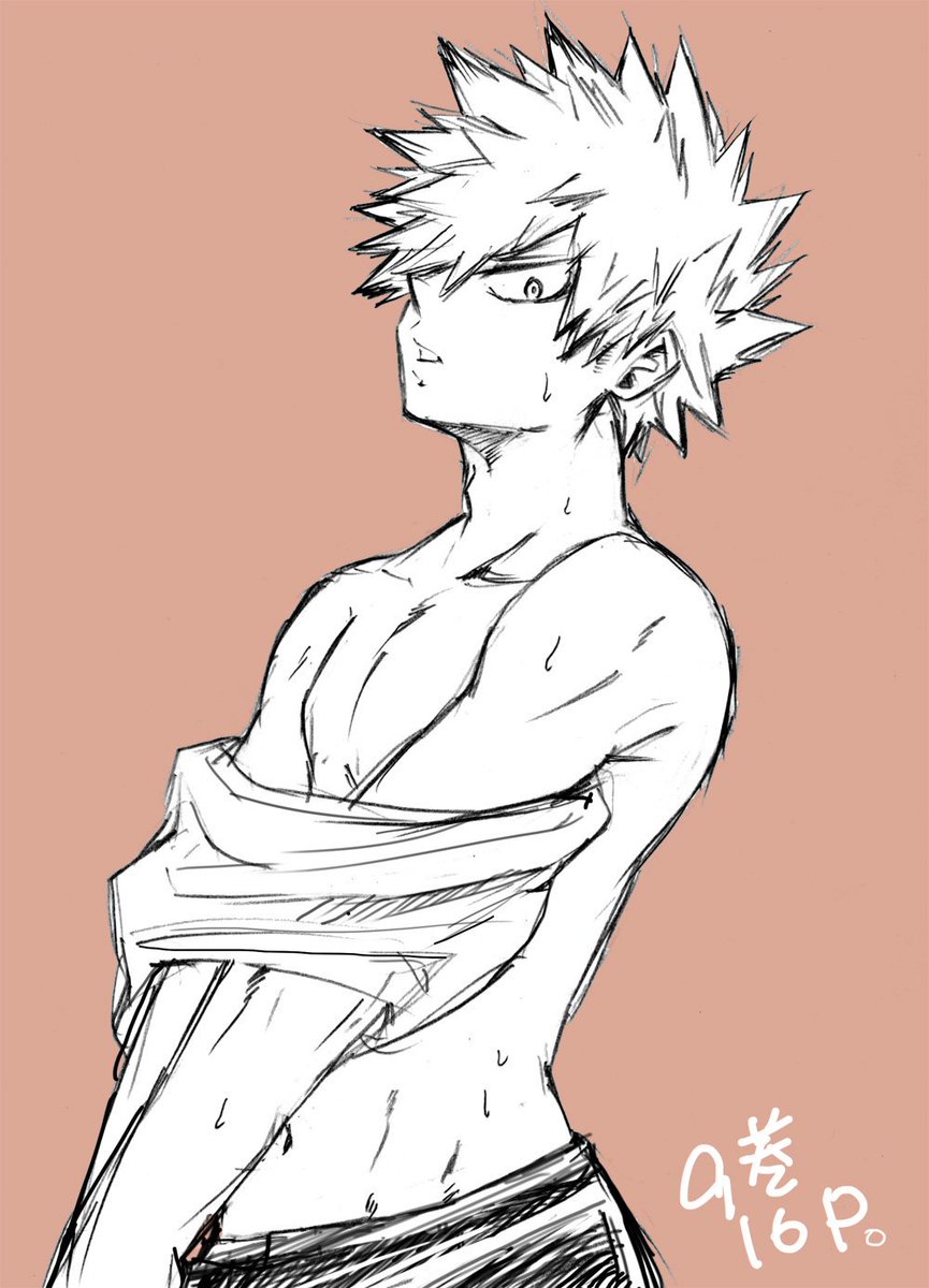 9巻！1コマだけかっちゃん白タンクトップ着てた！