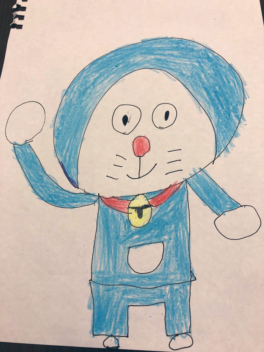N0RISHI0's tweet photo. 友人の家に遊びに来たら、娘ちゃんが自室でこっそりドラえもんを描いてサプライズプレゼントしてくれました https://t.co/pz90eabTQj