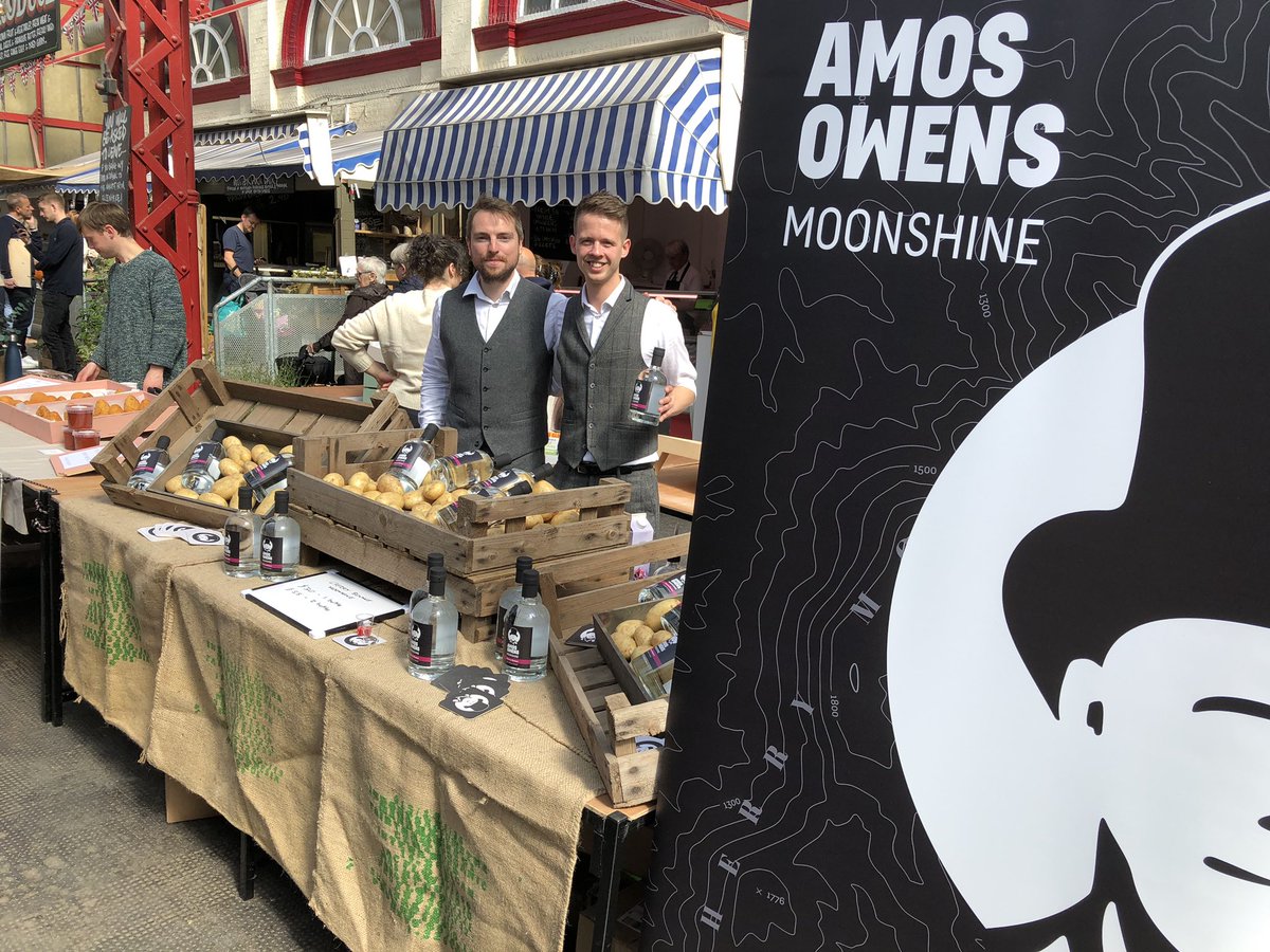 MarkChrisRowley's tweet photo. Big day for @AmosOwensUK as we do our first market. Bottles already flying off the shelves https://t.co/GM6BA7ilwT