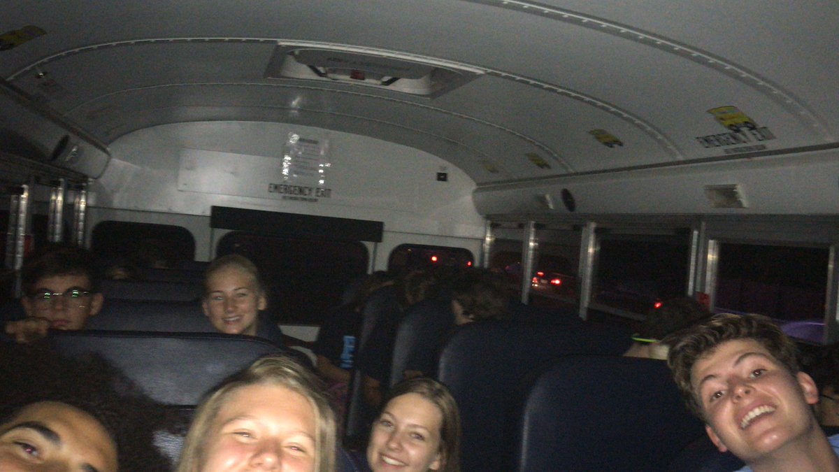 The seniors on the bus headed to Pickens Preview!