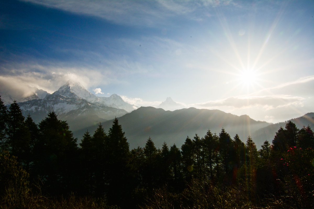 Annapurna south view from Poonhill #ABC #Annapurna #Travel #Nepal