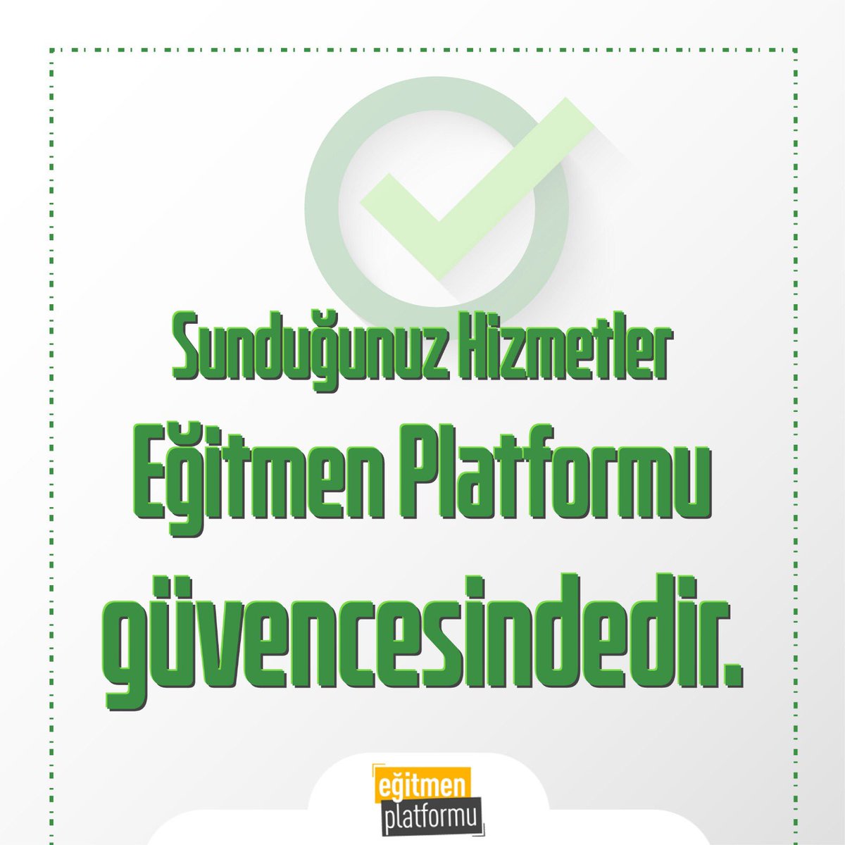 Eğitmen Platformu Güvencesi!🌟