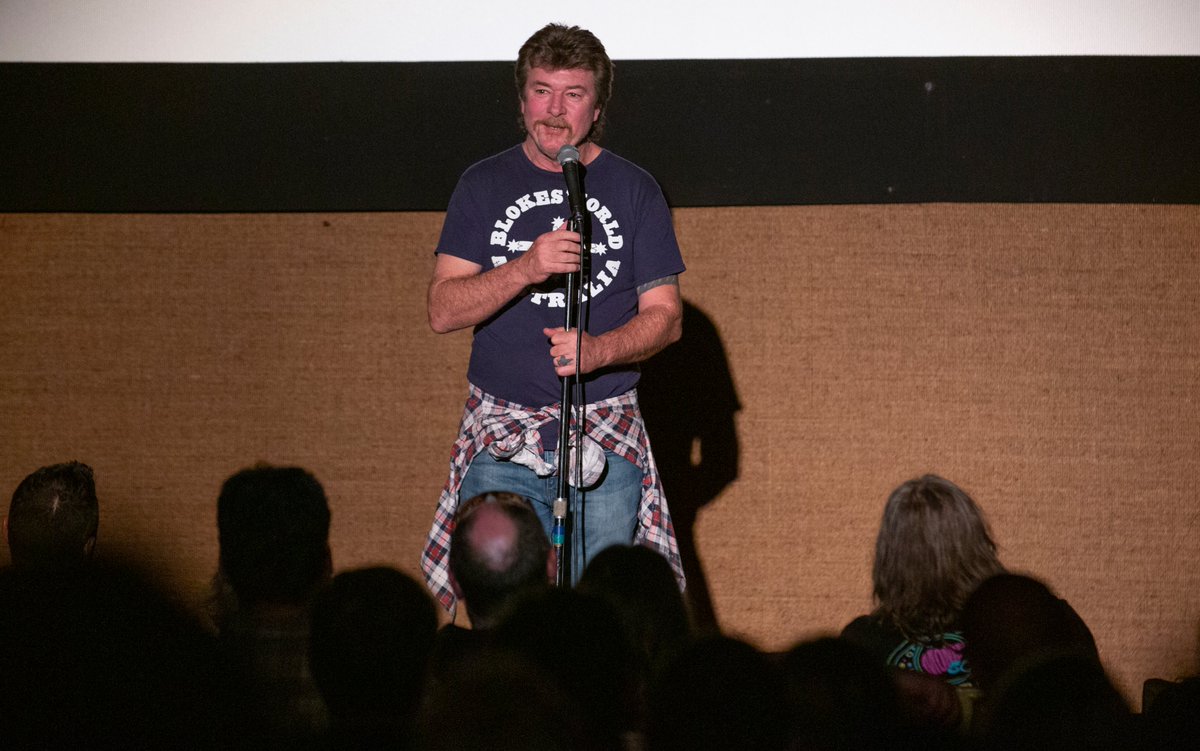 Six funny comedians - all great - at the Paramount last night for <a href="/KamloopsKomedy/">Kamloops Komedy Fest</a> Festival. Hilarious MC <a href="/ExtraLars/">Lars Callieou</a>  kept the show going &amp; <a href="/Tim_Nutt_Comic/">Tim Nutt</a> revisited an old theme from years ago. Hard to photograph when you're laughing. Don't miss tonight's show. #Kamloops