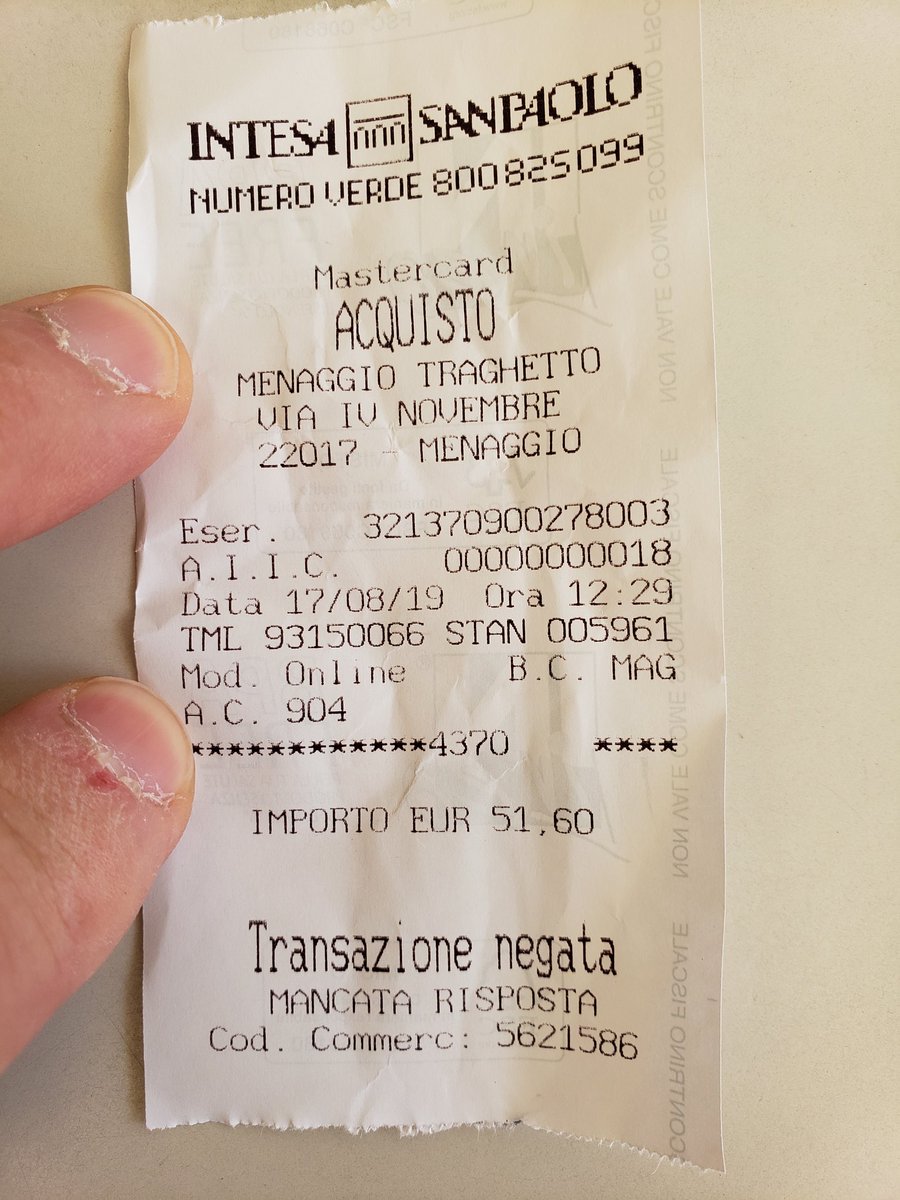 StuartFurjanic's tweet photo. @BarclaycardUS #DeniedAgainBy@BarclaycardUS ferry today, hotel and dinner yesterday.  You say these transactions dont hit your network, every other card I can use with no problem.  This is BS! https://t.co/EWG69IOLFr