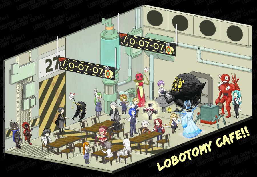 kusaofkusa's tweet image. Lobotomy Cafe!!
#lobotomy_corporation