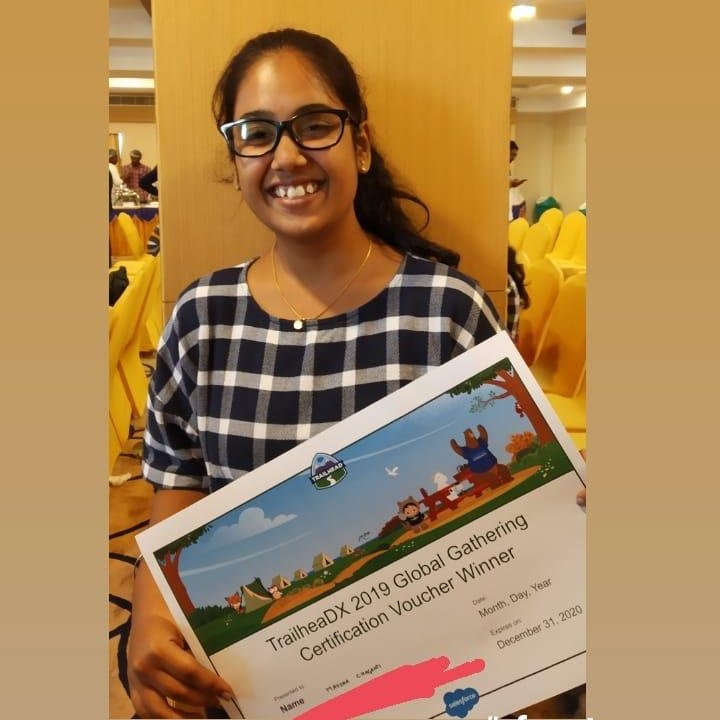 Mayuha chaganti (@mayuhachaganti) on Twitter photo Got something worthy today at <a href="/vskpsfdg/">Visakhapatnam, IN Developers Group</a> session!
@shashforce <a href="/RoshanKotla/">Roshan Kotla</a> <a href="/sfdcRam/">Ramseshu P</a> <a href="/satyagoluguri/">Satya Reddy</a> <a href="/NageshVadaparti/">Dr. Nagesh Vadaparthi, Ph.D.</a> <a href="/MVGRCEA/">MVGR</a> <a href="/kavindrapatel/">kavindrapatel</a> <a href="/amandabauman/">Amanda Bauman</a> <a href="/trailhead/">Trailhead</a> <a href="/amandabauman/">Amanda Bauman</a> <a href="/Dreamforce/">Dreamforce</a>
#tdx19gg #bestoftdx #mvgrcea #vskpsfdg pic.x.com/GMsISu4kpx Got something worthy today at <a href="/vskpsfdg/">Visakhapatnam, IN Developers Group</a> session!
@shashforce <a href="/RoshanKotla/">Roshan Kotla</a> <a href="/sfdcRam/">Ramseshu P</a> <a href="/satyagoluguri/">Satya Reddy</a> <a href="/NageshVadaparti/">Dr. Nagesh Vadaparthi, Ph.D.</a> <a href="/MVGRCEA/">MVGR</a> <a href="/kavindrapatel/">kavindrapatel</a> <a href="/amandabauman/">Amanda Bauman</a> <a href="/trailhead/">Trailhead</a> <a href="/amandabauman/">Amanda Bauman</a> <a href="/Dreamforce/">Dreamforce</a>
#tdx19gg #bestoftdx #mvgrcea #vskpsfdg pic.x.com/GMsISu4kpx