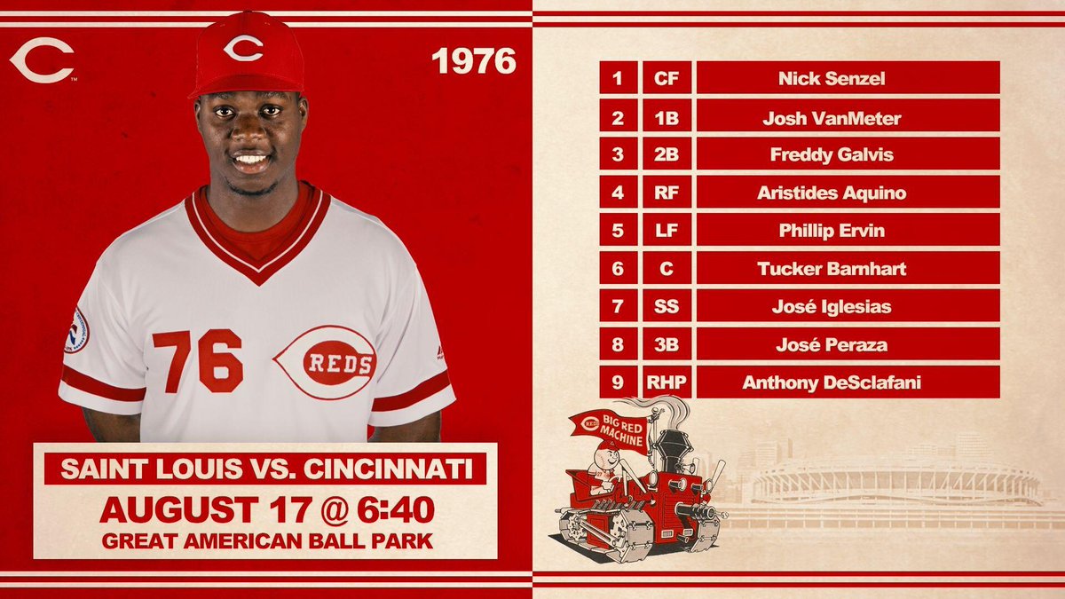 Reds's tweet photo. Today we throw it back to the #BigRedMachine!

#BornToBaseball https://t.co/MlIa2wKya9