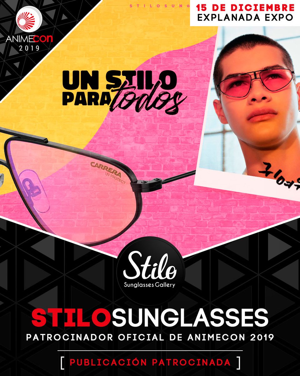 animeconmx's tweet photo. 🔵❗️PUBLICACIÓN PATROCINADA❗️🔵

Un stilo para todos
¡Disponibles en Stilo Sunglasses Gallery!

https://t.co/wIOWvEoBZ4 https://t.co/POUukNJFtL