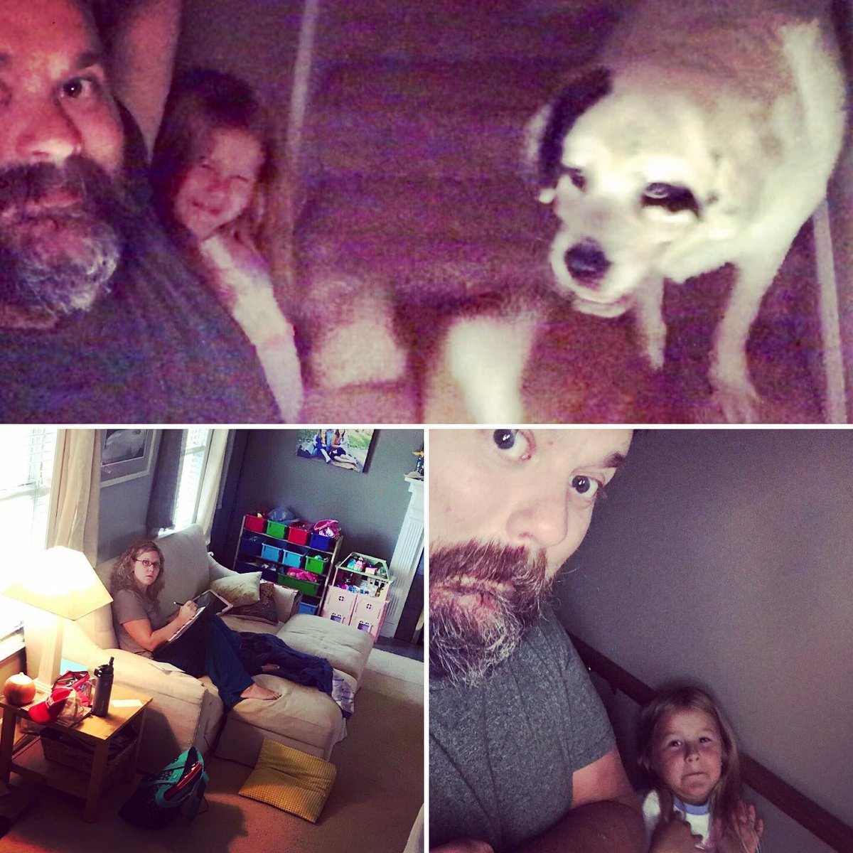 JonWelbornNC's tweet photo. When you’re starting down the steps and hear the momma engage the oldest about what is appropriate for her to watch on tv... You freeze! Then slowly snap a few pics of course 😂
#motherdaughter #sparring #saturdaymorning #welborngirls #facesofamber #somehowtvismyfault #cantseeme https://t.co/TBXJbxYT2D