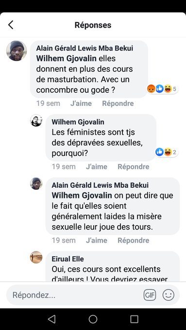 &laquo;OH MON DIEU &Agrave; CAUSE DES F&Eacute;MINISSSS LES FEMMES SE MASTURBENT C TRO D D&Eacute;PRAV&Eacute;ES OLALALALA.&raquo;  Par ce mec<a href="/tag/childfree"class="tags"><span>#childfree</span></a>
