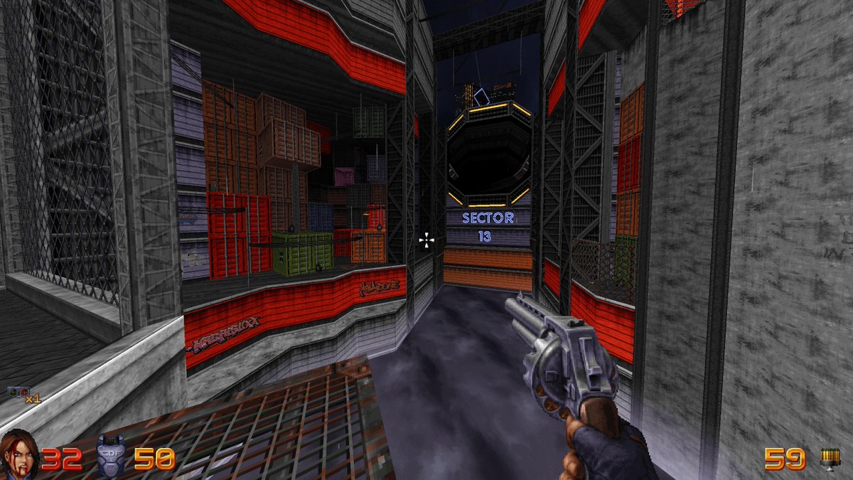 ExtraMana's tweet photo. Playing 'Night on the Town', the first zone of the full release of Ion Fury. It's good.
#IonFury  #buildengine #FPS https://t.co/S5fp6NIOfu