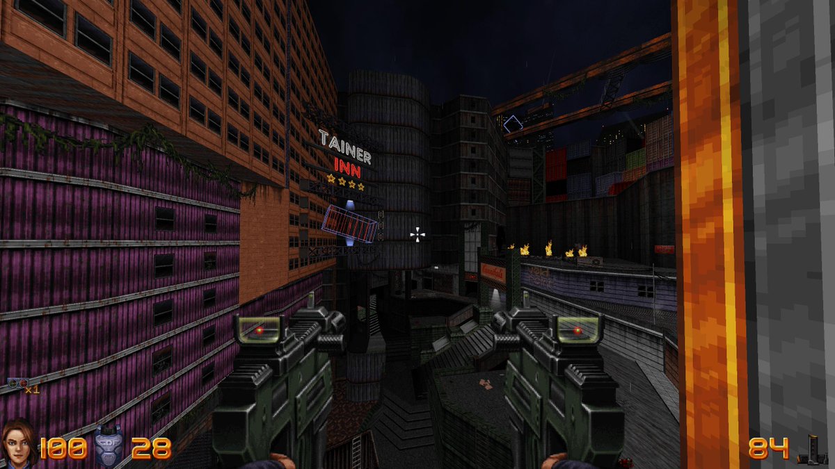 ExtraMana's tweet photo. Playing 'Night on the Town', the first zone of the full release of Ion Fury. It's good.
#IonFury  #buildengine #FPS https://t.co/S5fp6NIOfu