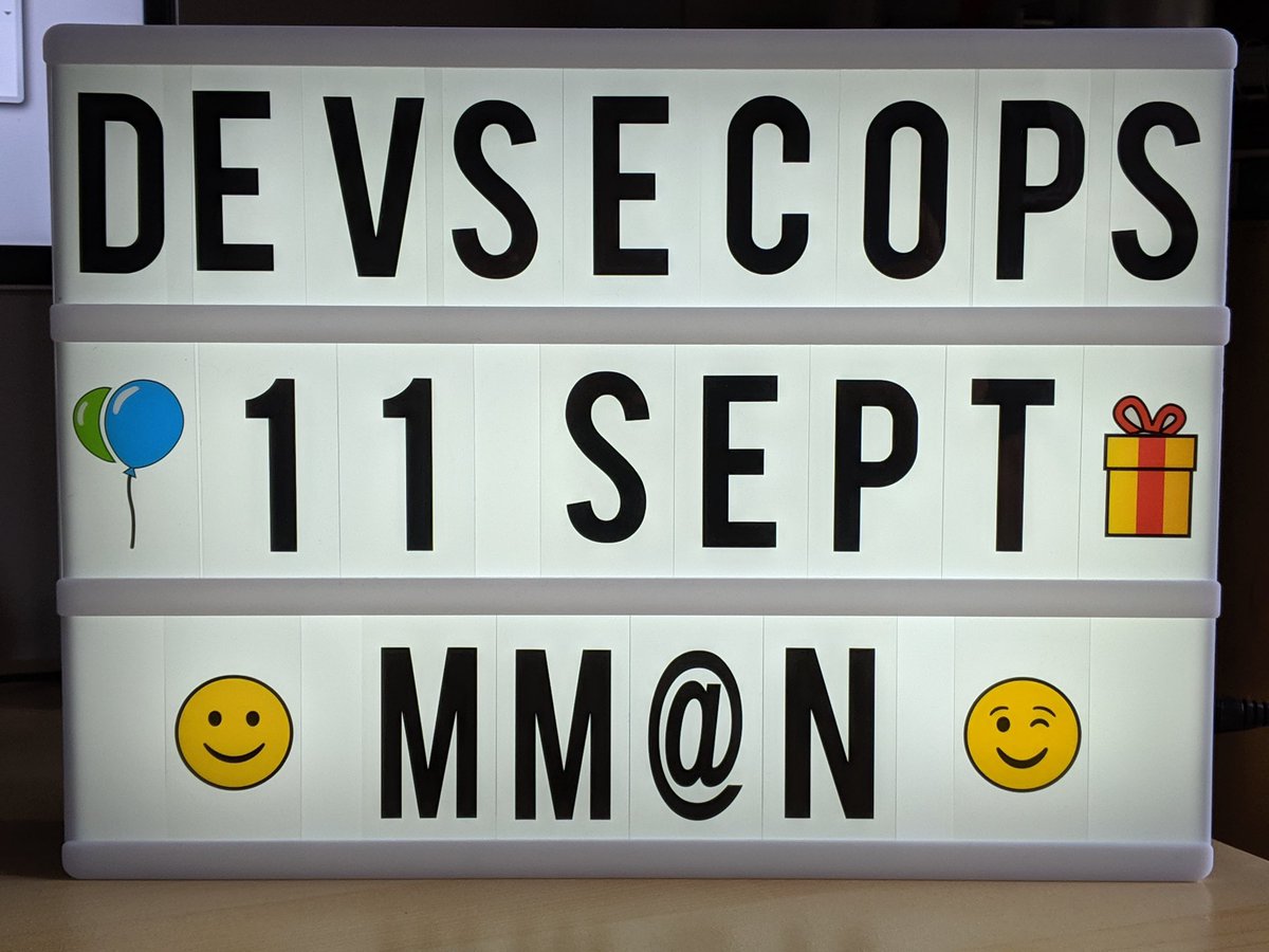 _MMAN888_'s tweet photo. Hope you all are having a great summer. Mark your dairy for 11th Sept for our Anniversary event. Some of the line up includes talks from:
@Dynaminet @Checkmarx @sonatype @AquaSecTeam @contrastsec #DevSecOps #anniversary #free_event https://t.co/fEchfnTBfY