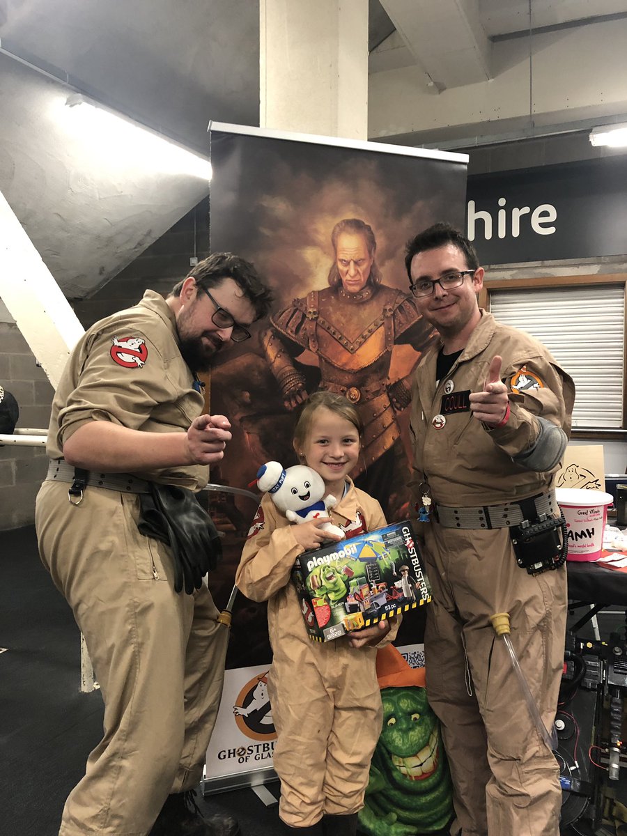 GlasgowBusters's tweet photo. Glasgow Ghostbusters at #filmandcomicconglasgow @Showmasters day 1! Thanks to everybody who came along! New raffle prizes available tomorrow! #glasgow #scotland #filmandcomiccon #comiccon #ghostbusters #ghostbusters2020 https://t.co/asrLnTZDKZ
