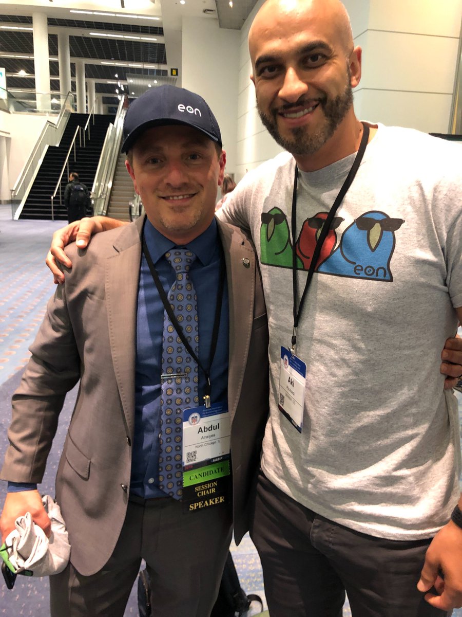 <a href="/aki_alzubaidi/">Aki Alzubaidi</a> and <a href="/ahalraiyes/">AB Alraiyes</a> Keeping the party [parrot] going at #AABIPCON