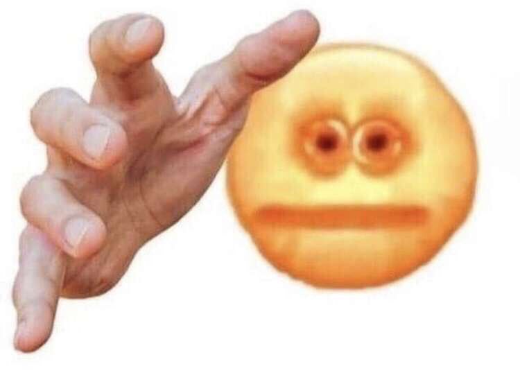 Cursed Emojis Hand Reaching Out