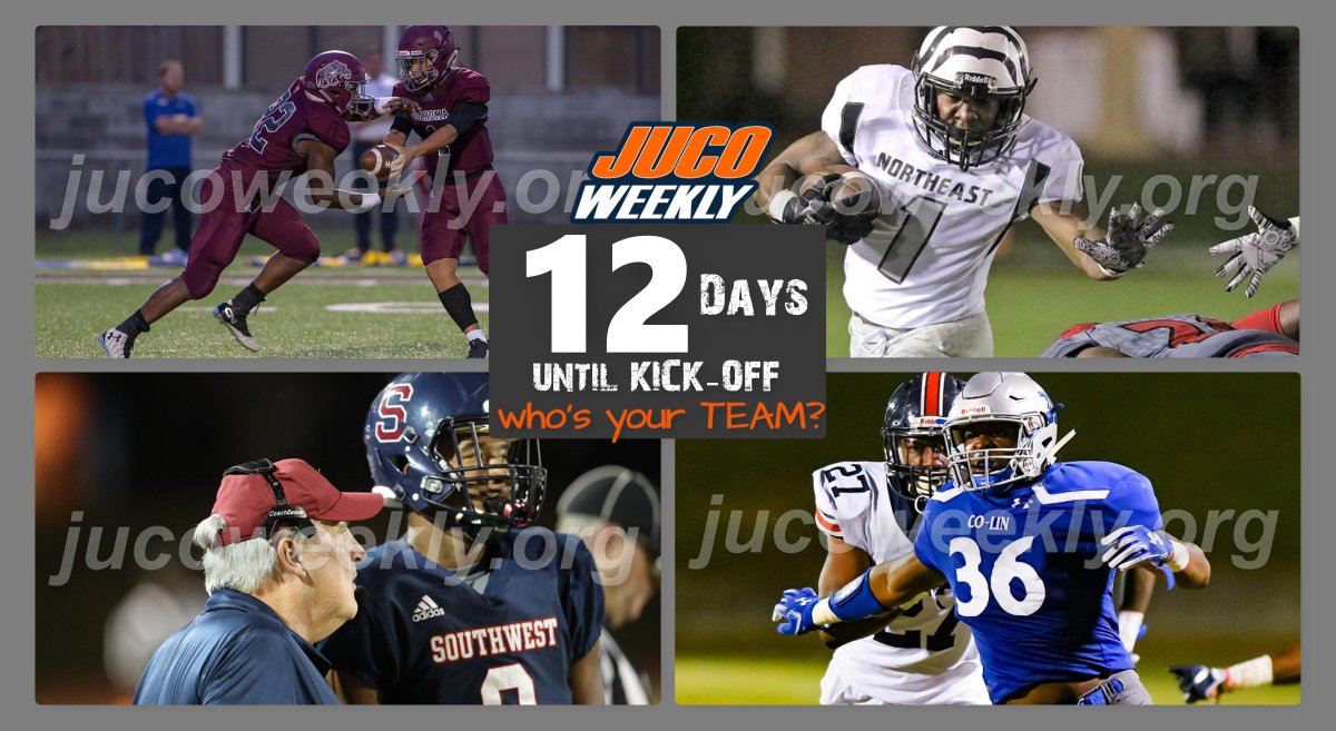 jucoweekly's tweet photo. Countdown to the 2019 MACJC football season. Who's your team? #WhoIsYourTeam #jucoweekly #MACJCFootball2019
https://t.co/8Es7kfaQb8 https://t.co/UOT9C6I2yY