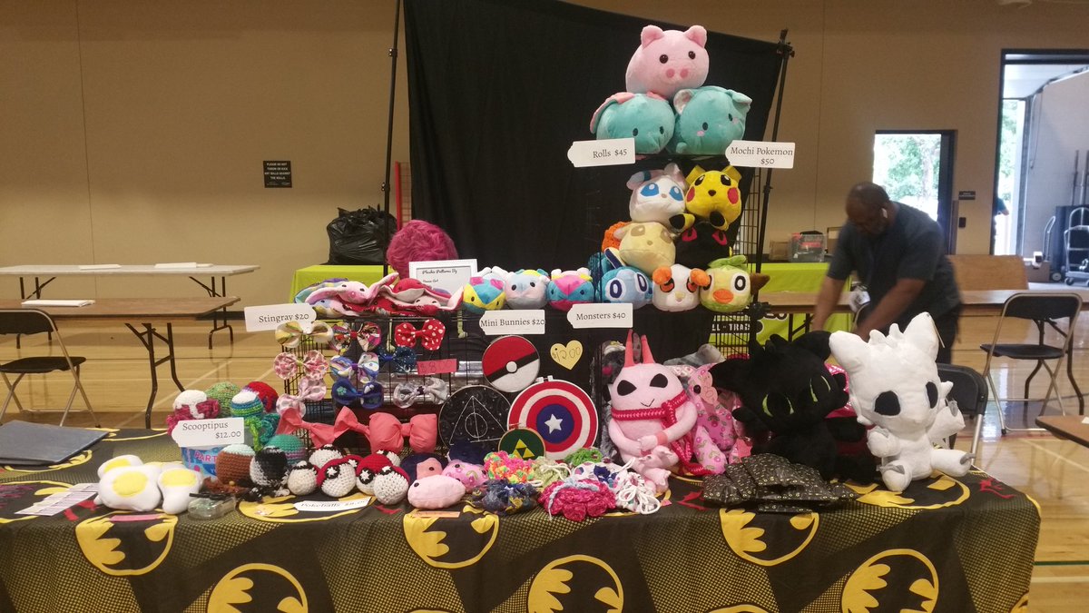 GrumpyShop's tweet photo. Good morning! @Joltte and I are set up at #fortcollinscomiccon table p6. Stop by and say hi. https://t.co/yrwgMfM2l6