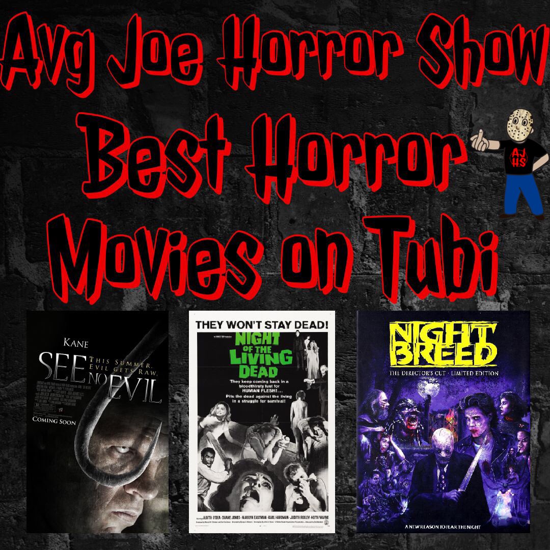 AvgJoeHorror's tweet photo. https://t.co/snBltFwtli Monday is right around the corner! Come swing by and let us tell you the best Tubi Horror Movies right now! #horror #HorrorCommunity #horrorfans #twitch #streamers #podcast https://t.co/w4pzVIVDa8