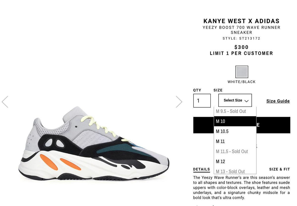 yeezy wave runner 300