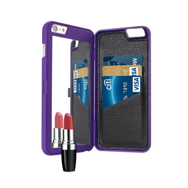 spluscase's tweet photo. Just for $5.19 - Iphone 6 Plus - 6S Plus Hidden Mirror Wallet Case With Kickstand Function In Purple 
#iphone #design #case #hiddenmirror #phonecase #sale #shopping #spluscase https://t.co/IytGRF5rk4