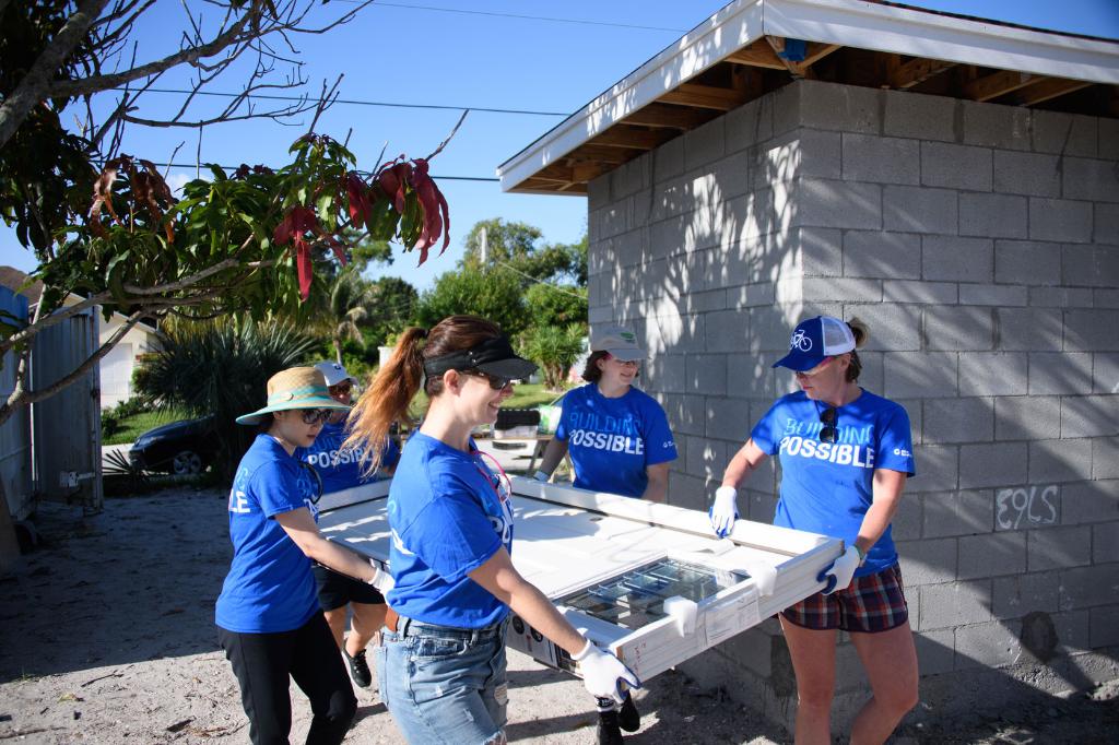 carrier's tweet photo. For #NationalNonprofitDay we’re highlighting employees who volunteer their time to support amazing nonprofit organizations in the communities where we live, work and play. #BuildingPossible https://t.co/FNKajR2pEs