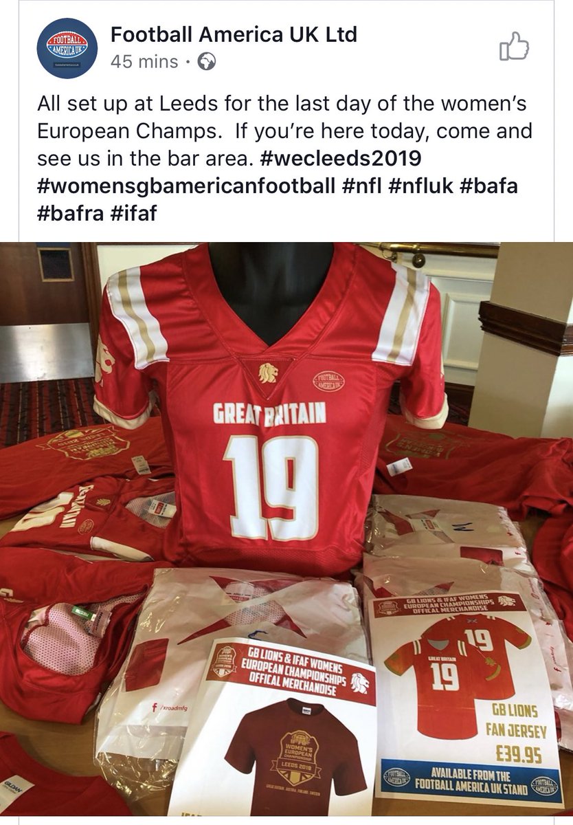 Get your fan jerseys and #WECLeeds2019 merch at the <a href="/famerica/">Football America UK</a> stand.