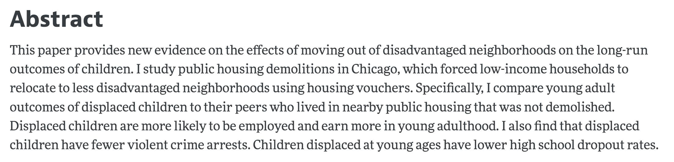 Jennifer Doleac on Twitter ""The Effects of Evictions on Households" by racollinson