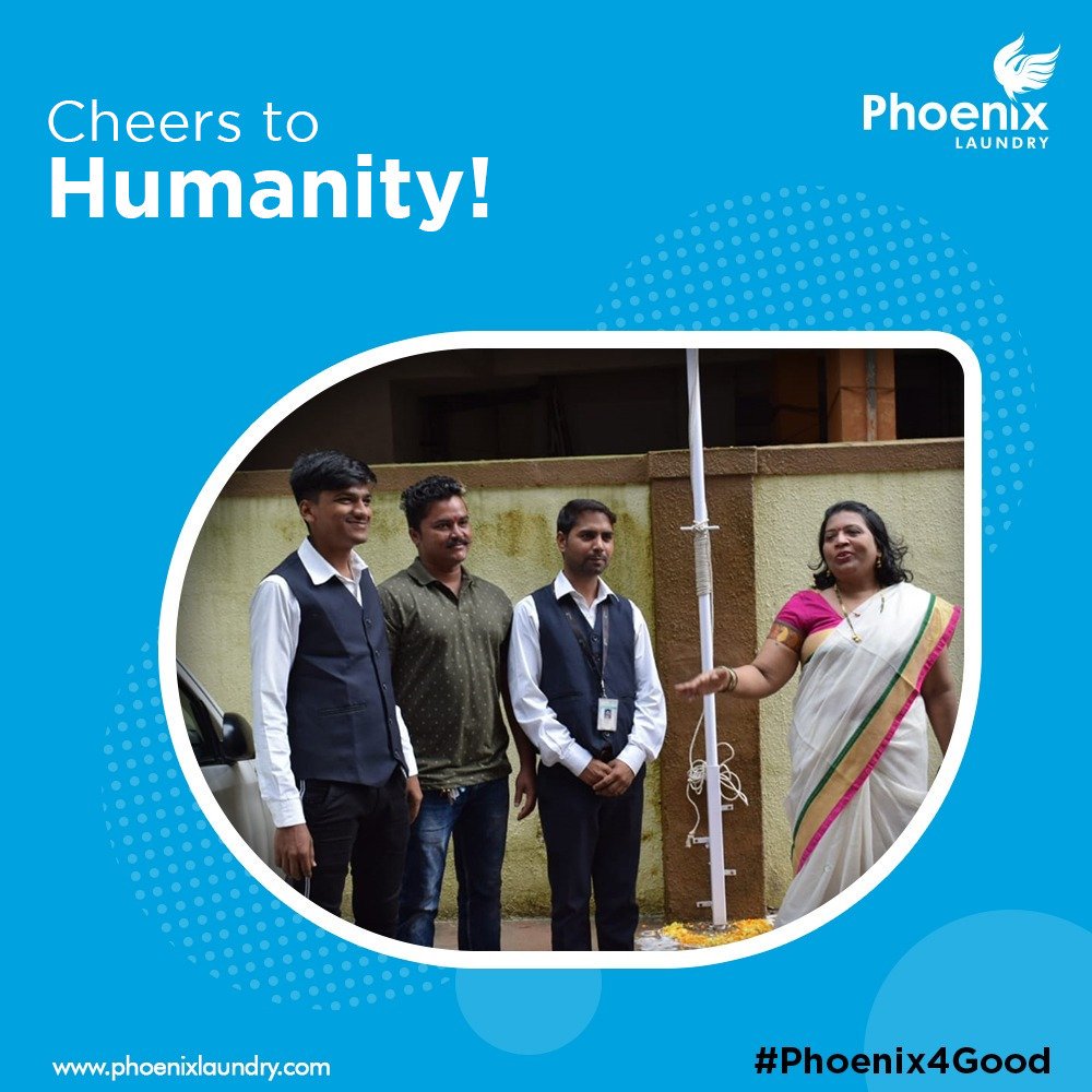 Phoenix4laundry's tweet photo. #PhoenixLaundry family is happy to announce that we, with the help of all of you who decided to donate, have managed to collect 1500+ garments in just 2 days.

If you still wish to donate, call us on 70459 05311

#Phoenix4Good
https://t.co/iLPu2wYNNB

#StandWithMaharashtra #Flood https://t.co/wD0InWDwTr