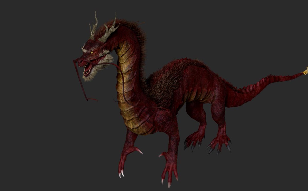vankev's tweet photo. #smaugust2019 #chinesedragon #chinese #dragoncreature #creaturedesign #creature #monster #conceptart #illustration #reptile #reptiles #dragon #challenge #zbrush #pixologic #zbrushsculpt #3d #3dsculpting #3dmodeling #digitalart #3dmodel #gameart https://t.co/DKhzkrdG8n