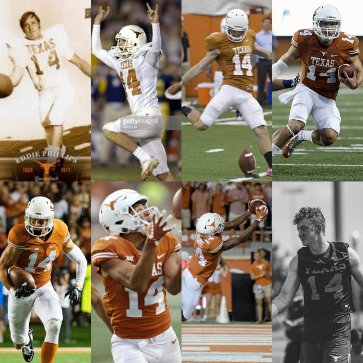 chrisgb002000's tweet photo. It's Eddie Phillips Dusty Mangum william russ @david_ash14 @dylanhaines14 @LoJoe12 @_TheJoshuaMoore @samueljsaxton Days until @TexasFootball #14 Days! 🤘 https://t.co/6rV37KardF