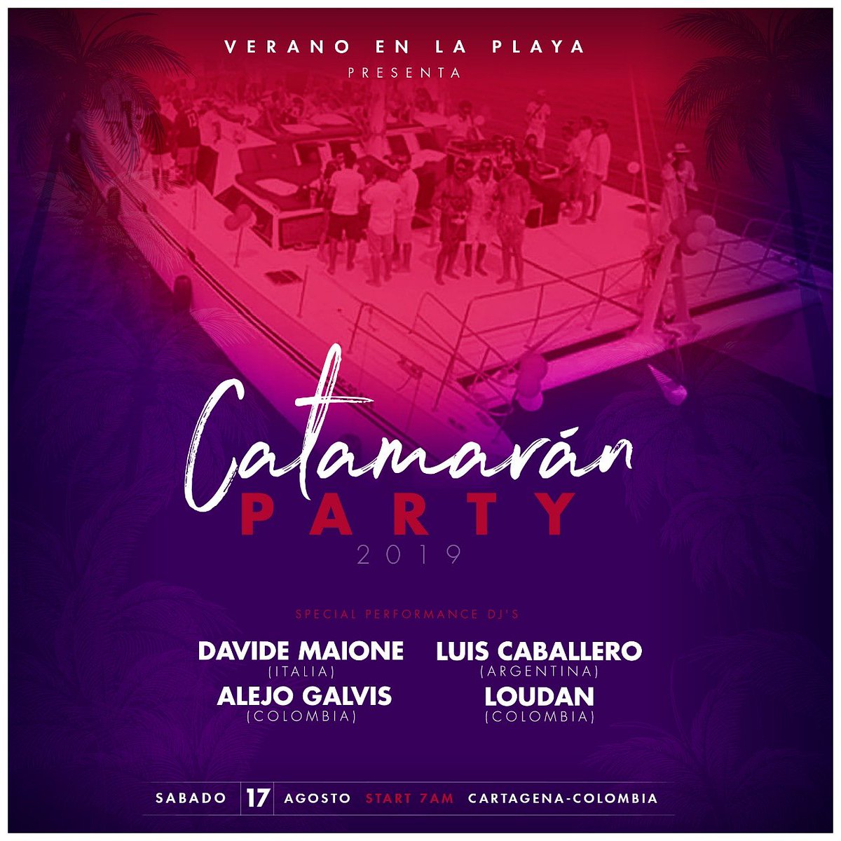 Hoy en Cartagena 🇨🇴 Catamaran Party 2019 😎