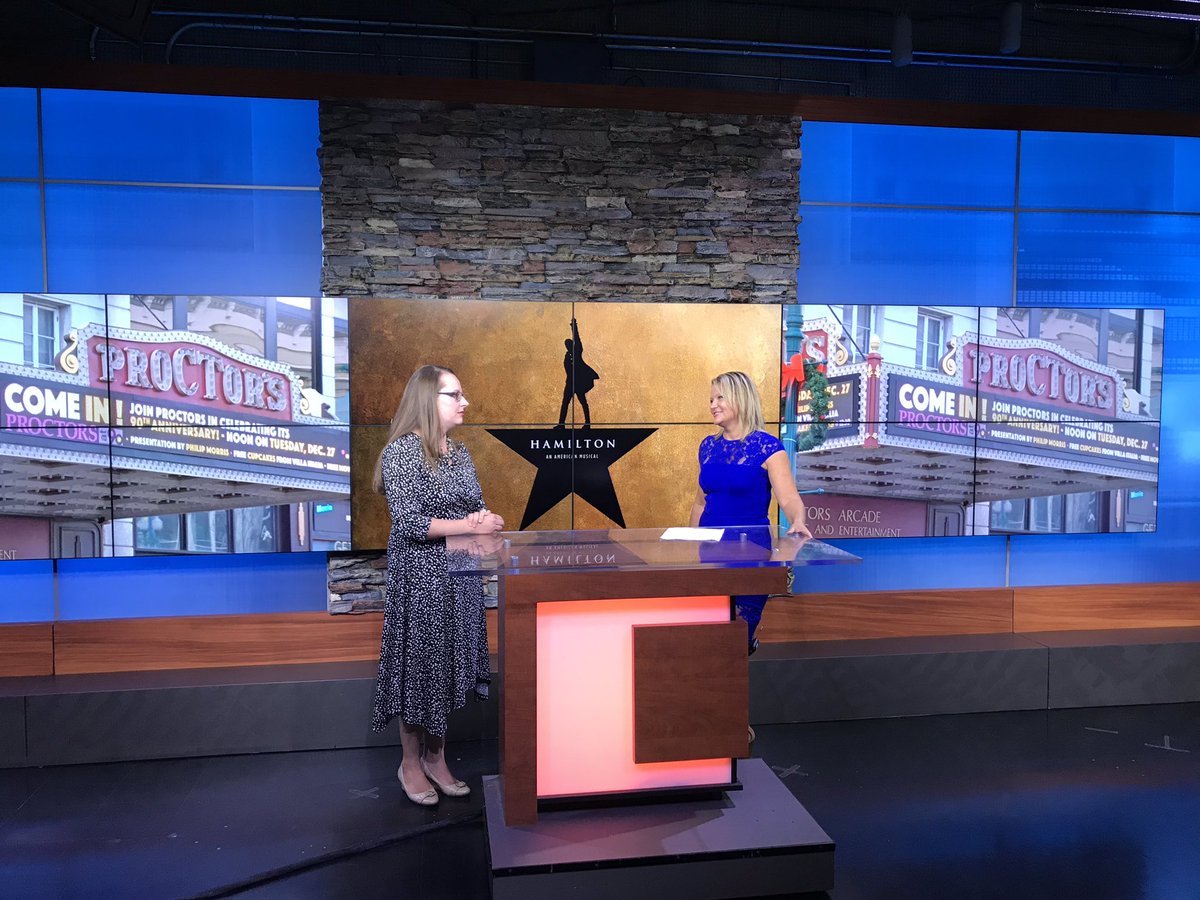 MillenniumBC's tweet photo. It was all about the history of Hamilton in Albany on @CBS6Albany this morning with @AlbanyInstitute and @CBS6Heather! #HamiltonInAlbany https://t.co/hrVNHAV4oa