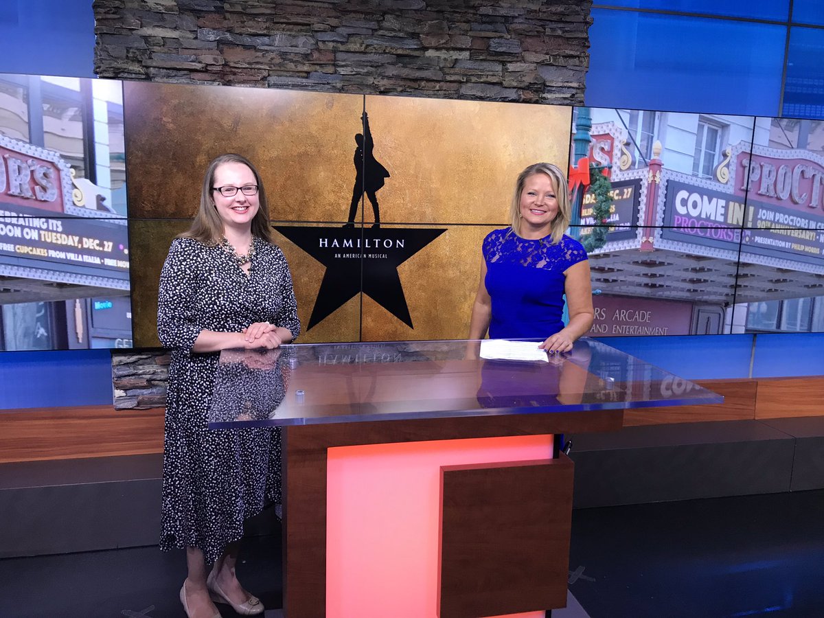 MillenniumBC's tweet photo. It was all about the history of Hamilton in Albany on @CBS6Albany this morning with @AlbanyInstitute and @CBS6Heather! #HamiltonInAlbany https://t.co/hrVNHAV4oa