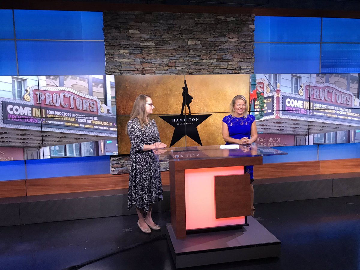 MillenniumBC's tweet photo. It was all about the history of Hamilton in Albany on @CBS6Albany this morning with @AlbanyInstitute and @CBS6Heather! #HamiltonInAlbany https://t.co/hrVNHAV4oa