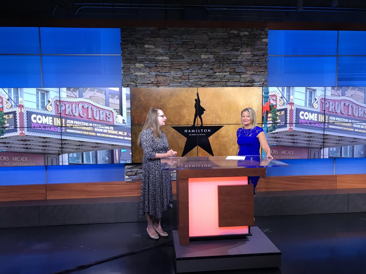 MillenniumBC's tweet photo. It was all about the history of Hamilton in Albany on @CBS6Albany this morning with @AlbanyInstitute and @CBS6Heather! #HamiltonInAlbany https://t.co/hrVNHAV4oa