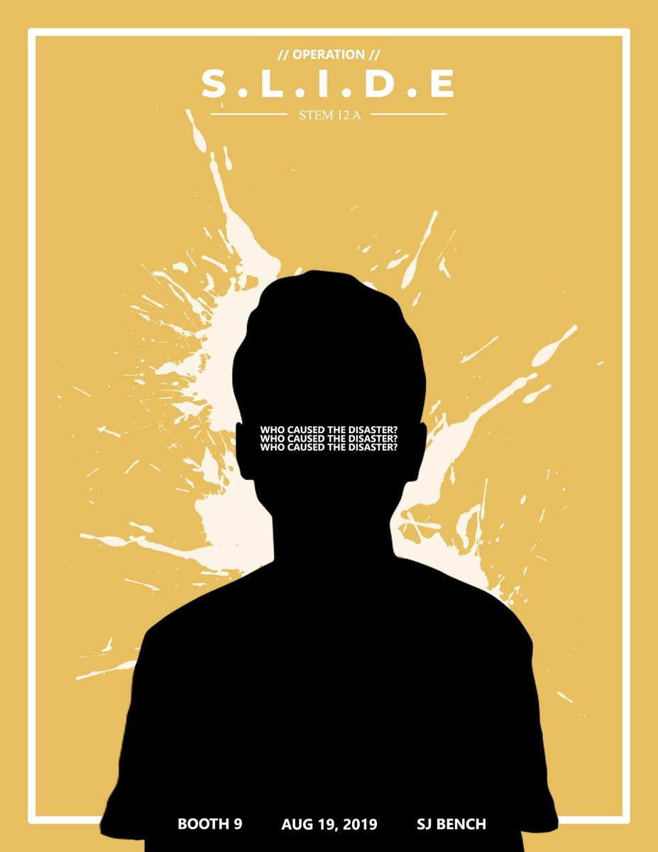 ThisIsBrean's tweet photo. Systematic. Landslide. Intervention. and Disaster. Elimination. β°β°β°
Three human-induced hazards.
Which one caused the tragedy? π·π»ββοΈπ«
Find it out this August 19, 2019
@ 9-11am. SJ Walk, Bench 9.
#SherROCKHolmes #DRRRExposition #STEM12A https://t.co/cyoq9S6VrO