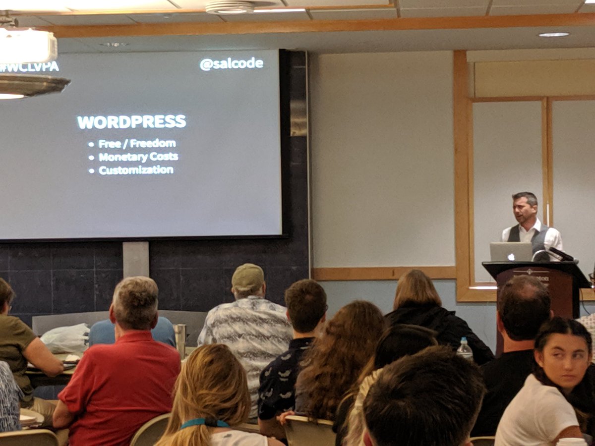 ChipEdwards4's tweet image. Sal Ferrello (@salcode) starting the day right at WordCamp Lehigh Valley (@WCLVPA ).  Great WordPress overview!
#CreateMyVoice