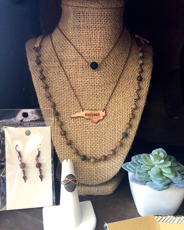 EmmaRuthJewelry's tweet photo. A little peep at our most recent restock at The Mad Bean in Madison NC! 😍 https://t.co/UXLoLoHX2g