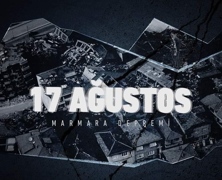 Marmara depreminin 20. yıl dönümünde hayatını kaybedenleri rahmetle anıyoruz.
#17ağustos1999