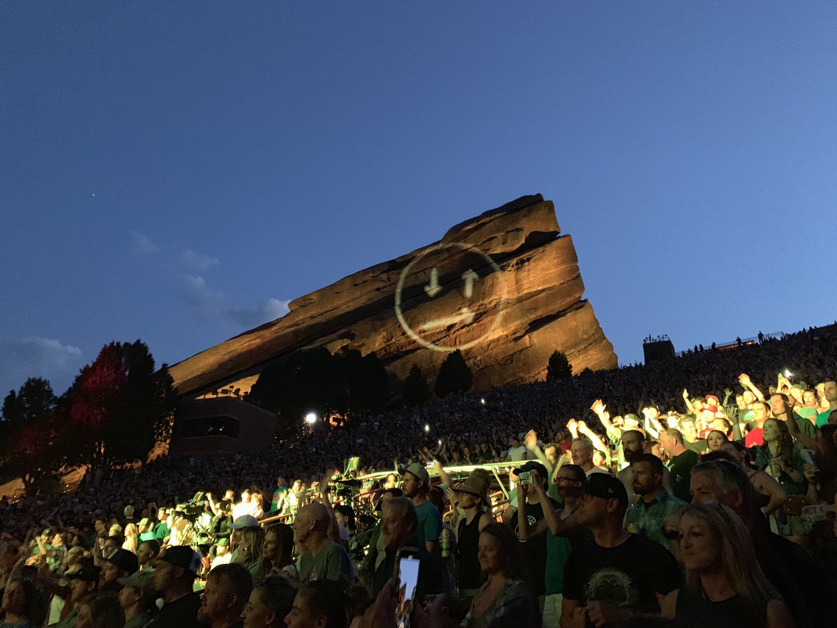 KeeganROBrien's tweet photo. My favorite band @judahandthelion at the venue that was at the top of my bucket list...Red Rocks. #gratitude #frickit #judahandthelion https://t.co/69ly1uPay2