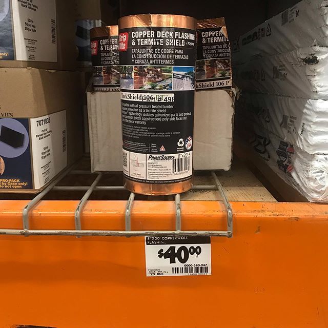 InspectorBen's tweet image. Attention all wannabe deck builders. You can buy copper ledger flashing at home depot. Now just learn how to install it and stop destroying houses from botched builds.  #copperflashing #decks #deckbuilding #wannabe #homeinspector #homeinspectorlouisville… ift.tt/30aEqNj