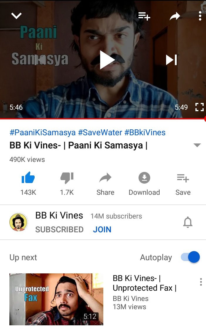 #PaaniKiSamasya is the main problem in our India's Capital.
#SaveWater #BBKiVines 
All Time Best YouTuber <a href="/Bhuvan_Bam/">Bhuvan Bam</a>
Watch this video on YouTube 
Like &amp; Share 👇👇