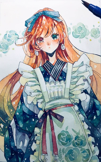 水彩練習その③
翠の子?15th衣装可愛すぎて☺️?
#透明水彩 #アナログ #ローゼンメイデン 