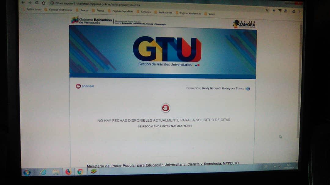 PonceleonDe's tweet photo. @Wood728 Buenos días, Me meto en el GTU y sale esto en cualquiera de los dos navegadores. https://t.co/PF5L6aVw6z