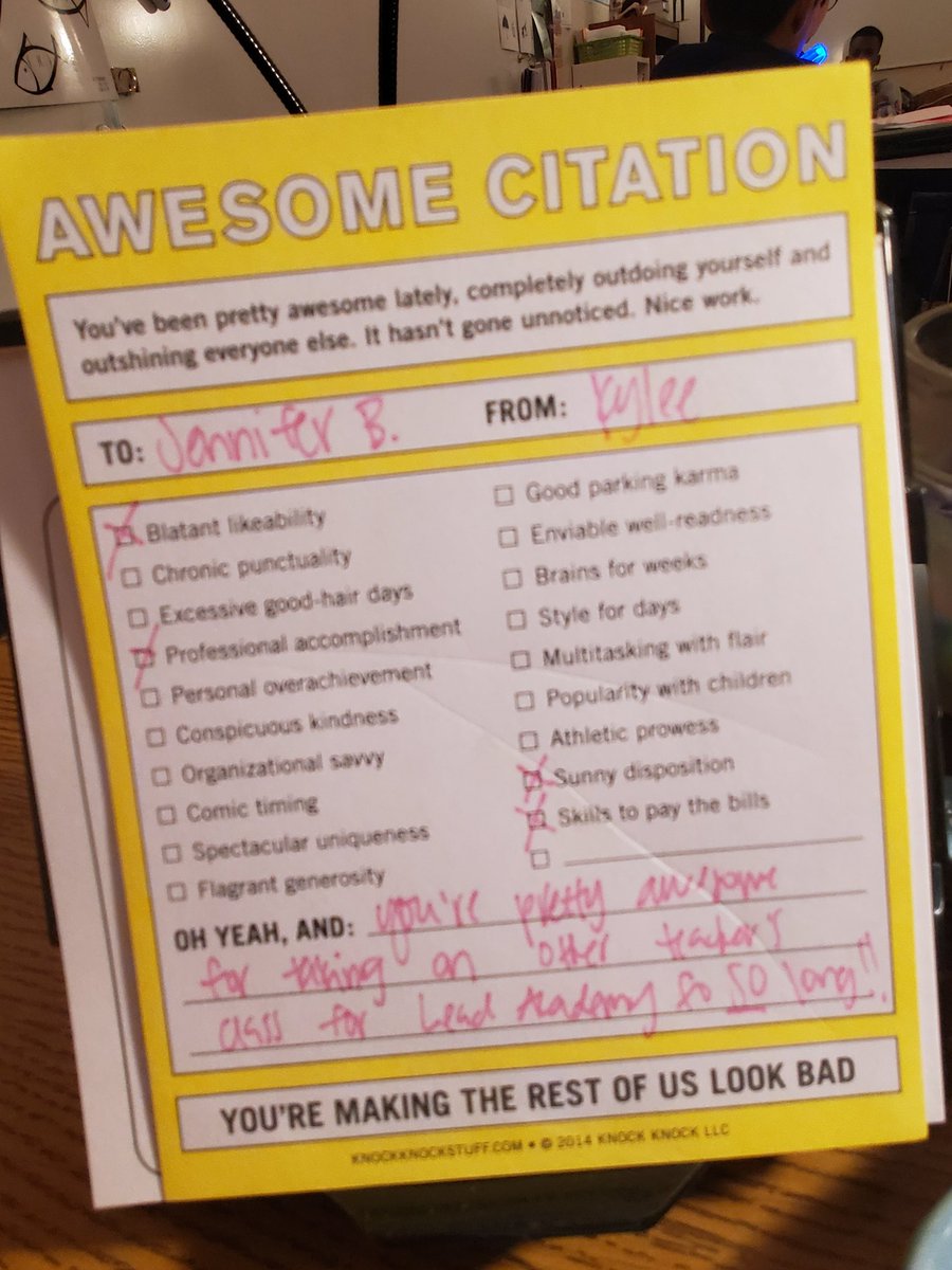 mjmblanton's tweet photo. Ended the week with an Awesome Citation from @kyleebradford ❤
#RISDsaysomething https://t.co/mBcNlU67xg