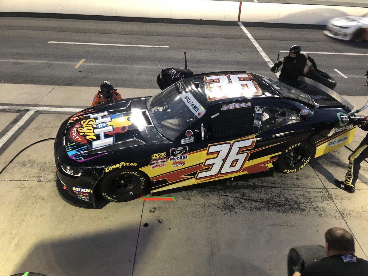 hhsignsupply's tweet photo. We are very proud of @Josh6williams and his run at Bristol last night.  Although a mechanical issue took him out of the race we still think you were a rockstar out there. Go follow Josh Williams #36 in the Xfinity Series and see the great things he’s doing on a small budget. https://t.co/dSuaOfRWn0