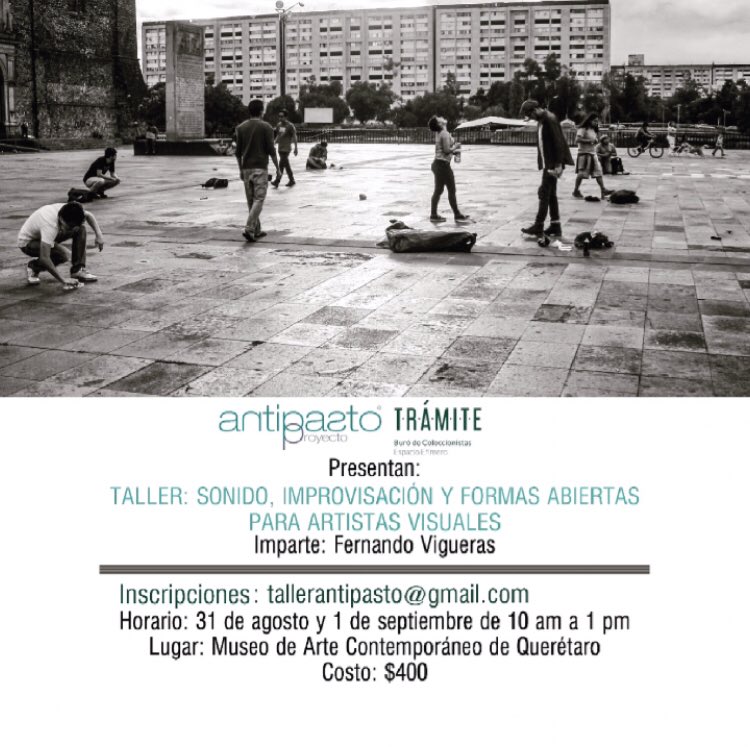 p_antipasto's tweet photo. Abordar técnicas, dinámicas y conceptos relacionados con la práctica de la Improvisación Libre 
#BuróDeColeccionistas
#ArteContemporáneo
#Querétaro https://t.co/rlBXQN6PRO