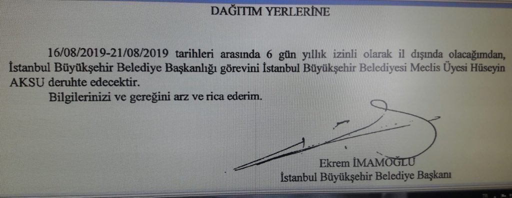 İstanbul’da sel var İmamoğlu nerede mi? İstanbul’da darbe varken Başkanı eve kaçan partiye mi soruyorsunuz bunu? Şaka mı? Elbette en güvenli yerde: Tatilde. Çıkıp gelirse şovunu da yapar, o ayrı ama bu isim özel yetiştirilen bir proje, öyle halka hizmetle işi alakası falan olmaz.