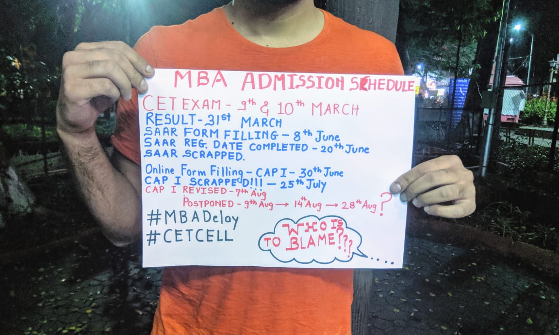 PravinDapkar's tweet photo. Will someone give us justice..? 
#MBADelay #bolamanagekaro #Cetcell 
@PMOIndia @CMOMaharashtra 
@aajtak @dimpipadukon @RajThackeray https://t.co/AdEfosBW5N
